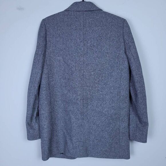 Everlane Womens Oversized Blazer Wool Grey Herringbone Sz 00 Career Professional - Picture 2 of 7